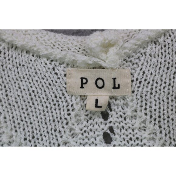 POL Open Knit Oversized Cable Knit Sweater-Large-Cottagecore-3/4 Belled Sleeves - Picture 4 of 11